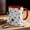 Red, variant on Cute Coffee Doodle Human Made Mugs Designer Cups Designer Ceramic Mugs 11oz