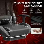 GTPLAYER Gaming Chair with Bluetooth Speakers Footrest PU Leather Music Office Chair, Camouflage