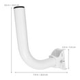 thumbnail image 5 of Raindrops  Electronics Pole for Outside Antenna Installation Attic Mounting Wall Clamp White, 5 of 8