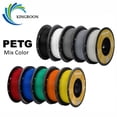 thumbnail image 2 of Filamento para impresora 3D KINGROON PETG de 1,75 mm, 5 kg, 10 kg, material de impresión 3D de colores mezclados, 1 kg/rollo, plástico PETG para impresora 3D FDM, 2 of 5