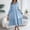 Light Blue, variant on YHAJDS Women's Fall Winter Casual dress,Fall Dresses For Women Long Sleeve Dress Women's Dresses Solid Color Waist Button Collared Ruffle Midi Dress Casual Dress With Sleeves