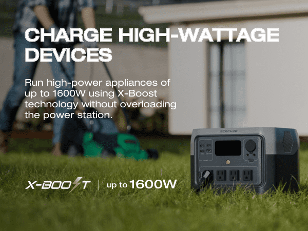ECOFLOW Solar Generator RIVER 2 Pro 716Wh LiFePO4 Battery, 4x800W AC Outlets (1600W Surge), Solar Generator