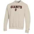 thumbnail image 2 of Men's Champion Oatmeal San Francisco Giants Eco Powerblend Sweatshirt, 2 of 3
