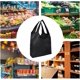 thumbnail image 5 of Paquete de 3 bolsas de compras reutilizables de cocina grandes plegables duraderas con asas a granel, reciclar comestibles plegables resistentes lavables en, 5 of 5
