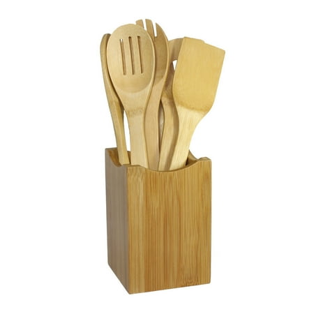 

LANTRO JS 7 Piece Bamboo Cooking Utensil Set