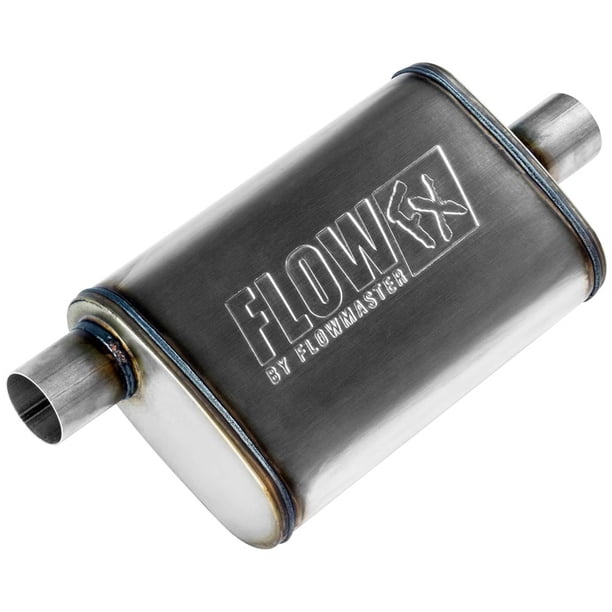 Silenciador Flowmaster Flow FX con cámara 2.25'' Entrada/Salida en Acero Inoxidable