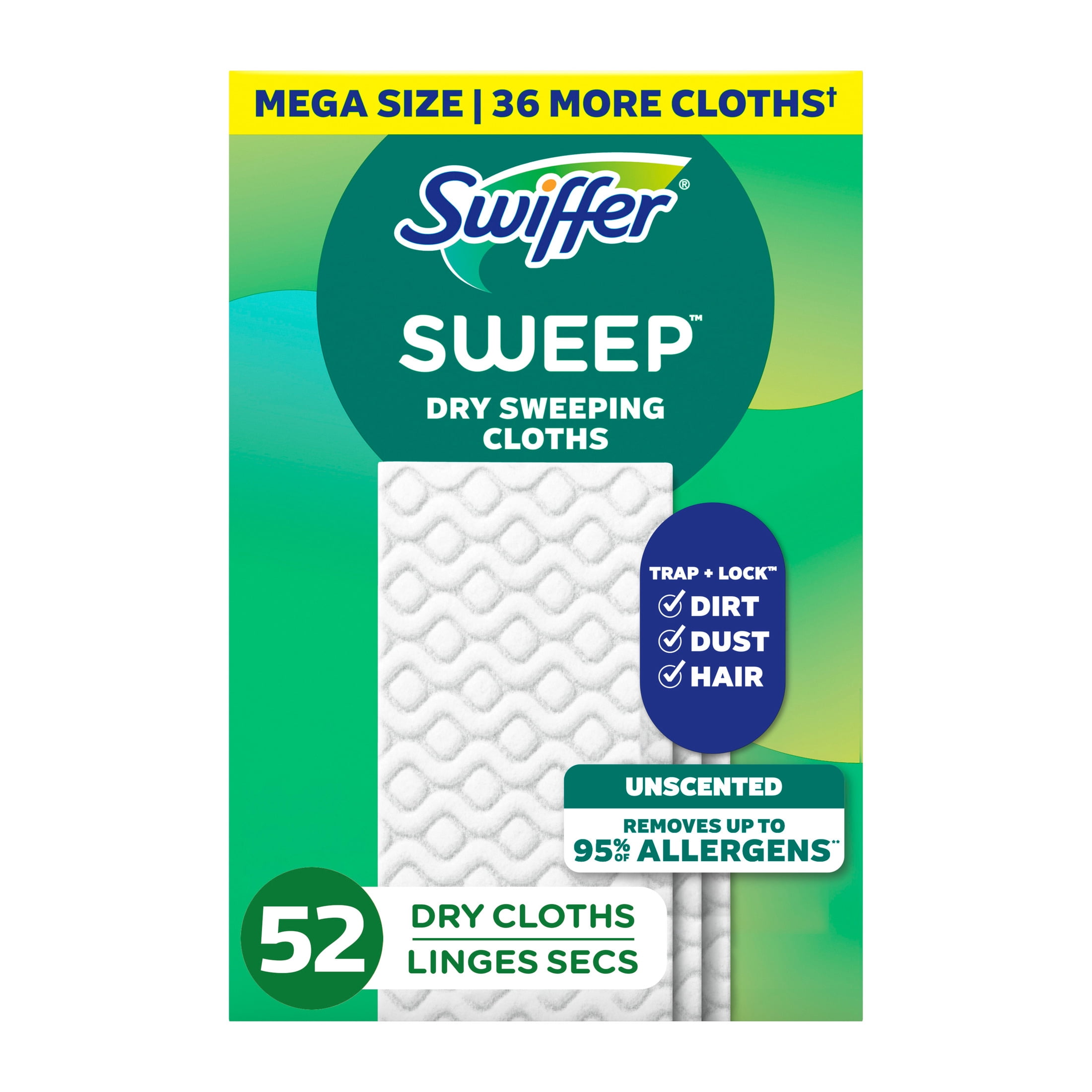 (12 pack) Swiffer Hair Magnet Refills, Unscented, 52 Count