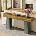 thumbnail image 2 of Tribesigns Farmhouse Entryway Table, 63-Inch Long Wooden Sofa Console Table, 2 of 7