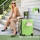 thumbnail image 5 of Krute Carry On Luggage Aluminum Frame No Zipper Metal Hardshell PC+ABS Luggage Noble TSA Airline Approved Suitcase with Spinner Wheels 20 Inch Green, 5 of 9