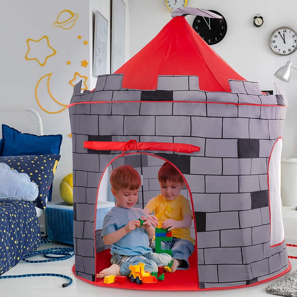 Gray Chevron Vandue TEPEENEW-GRAYCHEVRON Modern Home Childrens Oxford Tepee Set with Travel Case