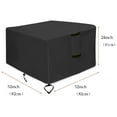 thumbnail image 4 of Yohome Gas Fire Cover Square - 32x32x24 inch Waterproof Anti-UV Heavy Duty for, 4 of 7