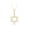 Gold, variant on Star Of David Pendant Necklace 18" Inches Cabel Chain Jewelry Gift For Women 14K Rose Gold Plating 925 Sterling Silver