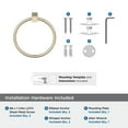 thumbnail image 5 of Amerock Monument Golden Champagne Closed Towel Ring, 5 of 8
