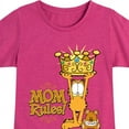 thumbnail image 3 of Garfield - Mother's Day - Mom Rules - Toddler & Youth Girls Short Sleeve Graphic T-Shirt, 3 of 5