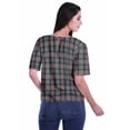 thumbnail image 4 of Moomaya Blouse d'Été Boho à Manches Courtes en Rayonne Imprimée pour Femmes, 4 of 5