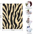 thumbnail image 4 of Zebra Pattern Blanket,Comfortable Soft Flannel Throw Blanket,All Season,Warm Lightweight Blankets for Sofa Bed Couch Living Room Chair,30"x40"(80x100cm), 4 of 4
