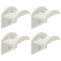 GOOHOCHY Self Adhesive Hat Hooks White 2x1.6in Plastic Curved