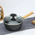 thumbnail image 2 of Charola para hornear Olla De Cocina De Hierro, Tapa De Vidrio Endurecido, Gachas, Accesorios De Cocina Fáciles De Limpiar, 18 Cm 18 cm Magideal Charola para hornear, 2 of 7