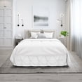 thumbnail image 2 of Nestl 14" Tailored Pinch Pleated Bed Skirt, Hotel Luxury Double Brushed Microfiber Pintuck Decorative Dust Ruffle, Queen, White, 2 of 9