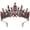 Black and Red, variant on DESIGNICE Black Tiaras for Women Red Gothic Crown for Women Queen of Hearts Crown Quinceanera Tiara Princess Crowns Royal Queen Tiara Baroque Vintage Tiaras for Costume Birthday Cosplay