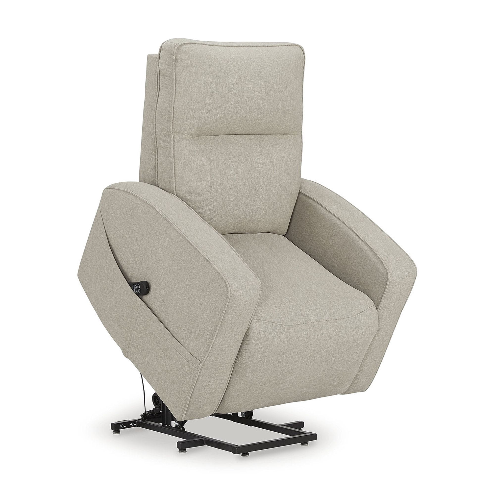 Signature Design by Ashley Starganza Power Lift Recliner Chair with Heat & Massage - Next-Gen Nuvella™ Fabric, Smoke