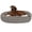 Black, variant on 52 in. Zig Zag Sherpa Donut Pet Bed - Black
