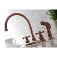 thumbnail image 4 of Kingston Brass KB726AXSP Vintage 8-Inch Centerset Kitchen Faucet, Antique Copper, 4 of 5