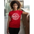thumbnail image 3 of Christmas North Pole Brewing Co Christmas Spirits Shirt Women's T-shirt For Women, 3XL, Red, 3 of 6
