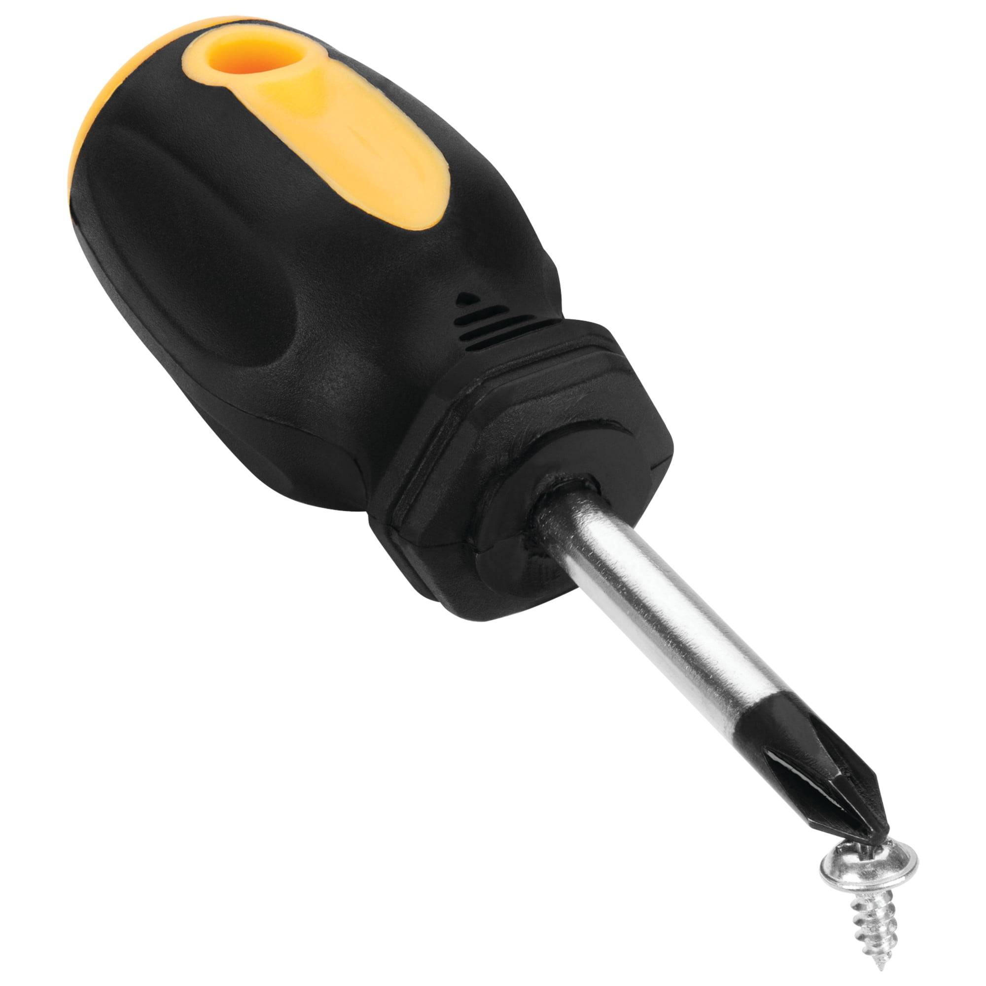 Performance Tool W1731 Screwdriver and Bit Set with Rack, Yellow/Black, 61-Piece