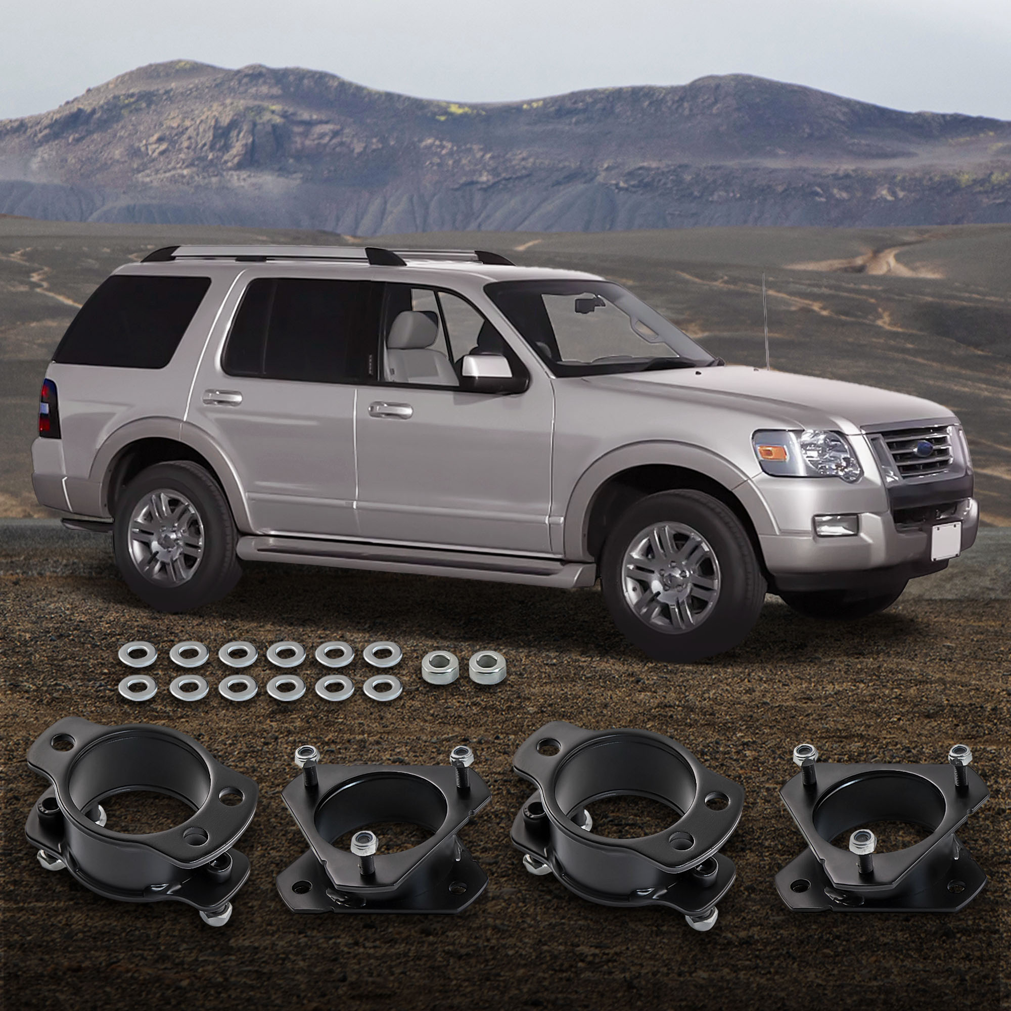 3" Front 2" Rear Leveling Kit Steel Lift Spacer For Ford Explorer 2006-2010 – BFO