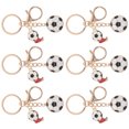thumbnail image 1 of WHAMVOX 6Ud Llavero Colgante De Fútbol Para Bolsos Y Accesorios Con Resistente, 1 of 8