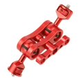 thumbnail image 2 of Montaje giratorio de rótula de brazo de rotación de 360 ​​ degree de aluminio rojo perfke jaula para cámara digital, 2 of 9