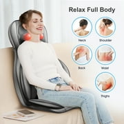 Comfier Neck Back Massager with Heat, Electric Kneading Massage Chair Pad, Air Compression Seat Cushion Massagers