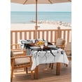 thumbnail image 2 of Outdoor Tablecloth with Umbrella Hole for Patio/Picnic/Party/Camping, Football Broken Wall Waterproof Table Cloth Rectangle Table Cover Washable, Abstract Art Sport 3D Realistic (52"x 70"), 2 of 9