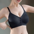 thumbnail image 5 of NIEWTR Front Closure Wireless Bras for Women No Underwire Compression Support Adjustable Straps Everyday Comfort Bra(Black,L), 5 of 7
