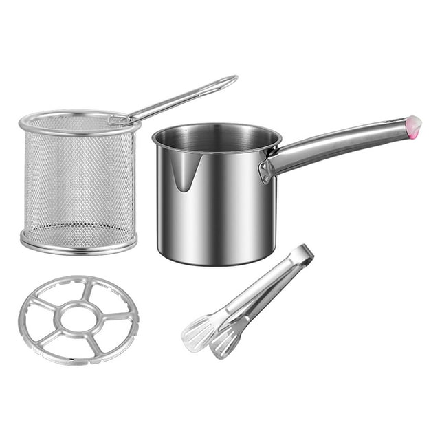 veasfak Friteuse Pot Multifonction Portable Plateau Vapeur Fournitures de Cuisson Poêle g