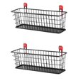 thumbnail image 1 of Rubbermaid Wall Mounted Storage Shed Small Wire Basket Tool Organizer (2 Pack), 1 of 6