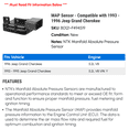 thumbnail image 2 of MAP Sensor - Compatible with 1993 - 1996 Jeep Grand Cherokee 1994 1995, 2 of 2