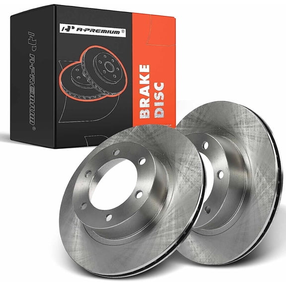 A-Premium Front Disc Brake Rotors Set Compatible with Toyota 4Runner 1996-2002 Tacoma 2004 2-PC Set