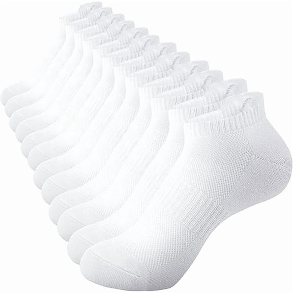 Eryueer Womens Ankle Socks Running Athletic Sports Low Cut Socks No Show Socks for Women Tab Socks 6 Pairs