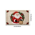 thumbnail image 3 of Christmas Rug Winter Santa Claus Floor Mat 40x60cm for Bedroom Kitchen Bathroom Entryway Rugs Low Pile for Entrance Festive Home Decor (A), 3 of 6