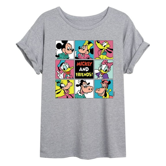 Mickey & Friends - Mickey & Friends Grid - Women's Oversized T-Shirt