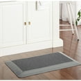 thumbnail image 3 of MARTHA STEWART Mira Modern Heathered Solid Anti-Fatigue Air-Infused Kitchen Mat, Black, 19.6"x32", 3 of 8