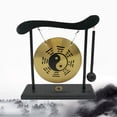 thumbnail image 6 of Mini Desktop Gong - Table Wind Chime Percussion Instrument with Mallet, Taiji Symbol & Chinese Gossip Chart, Ideal for Home Decor or Housewarming Gift, 6 of 7