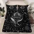 thumbnail image 2 of Castle Fairy Ocean Animal Whale 4 Pieces Queen Sheet Sets for Female Men Women,Universe Galaxy Stars Ultra Soft Flat Sheet,Bohemian Theme Queen Fitted Sheet,Ultra Soft Home Decor, 2 of 7
