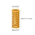 thumbnail image 2 of Unique Bargains Die Spring, 20mm OD 45mm Length 10 Pack Stamping Light Load Compression Yellow, 2 of 5