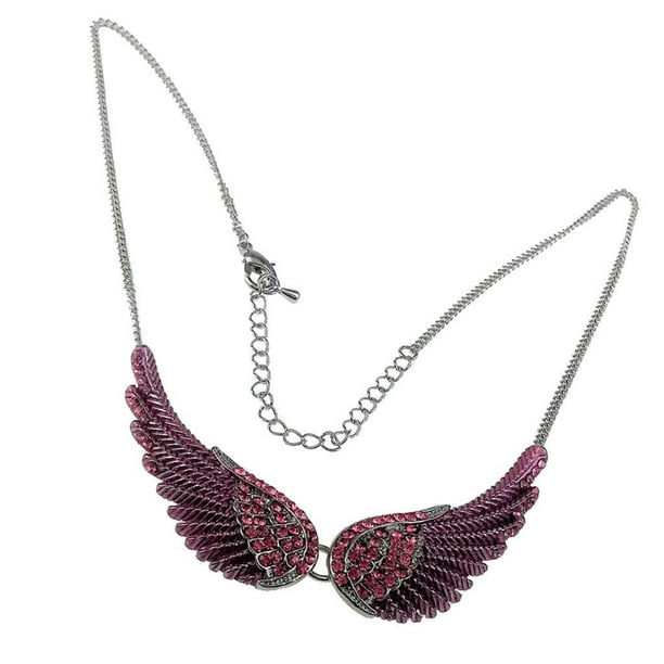 Angel Collar Gargantilla Mujer Moda De Colgante Yinane Collar de alas de ángulo