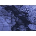 thumbnail image 1 of Ahgly Company Indoor Rectangle Patterned Midnight Blue Area Rugs, 2' x 5', 1 of 6