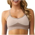 thumbnail image 4 of ALLLIST Cross Back Sports Bras for Women Yellow High Support Bralette Solid Comfy Ladie's Sports Bras Size XS-L, 4 of 4