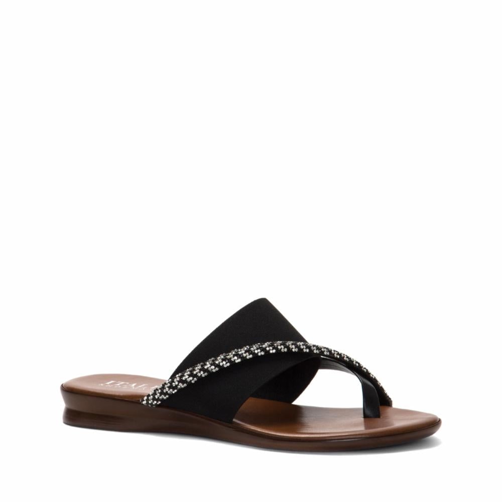 Italian Shoemakers 5853S22 BLACK SANDAL Walmart